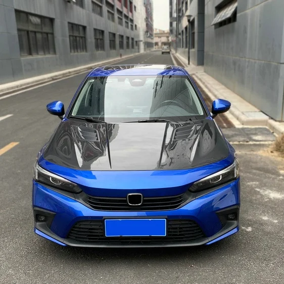 

For Honda Civic FE1 FE2 HT Type Front Vented Hood Carbon Hood