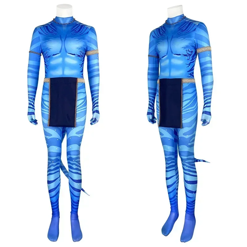 CGMGTSN Movie Avatar The Way of Water Alien Cosplay 3D Jumpsuit Women Men Bodysuit Suit Zentai Jumpsuits Halloween Party Costume