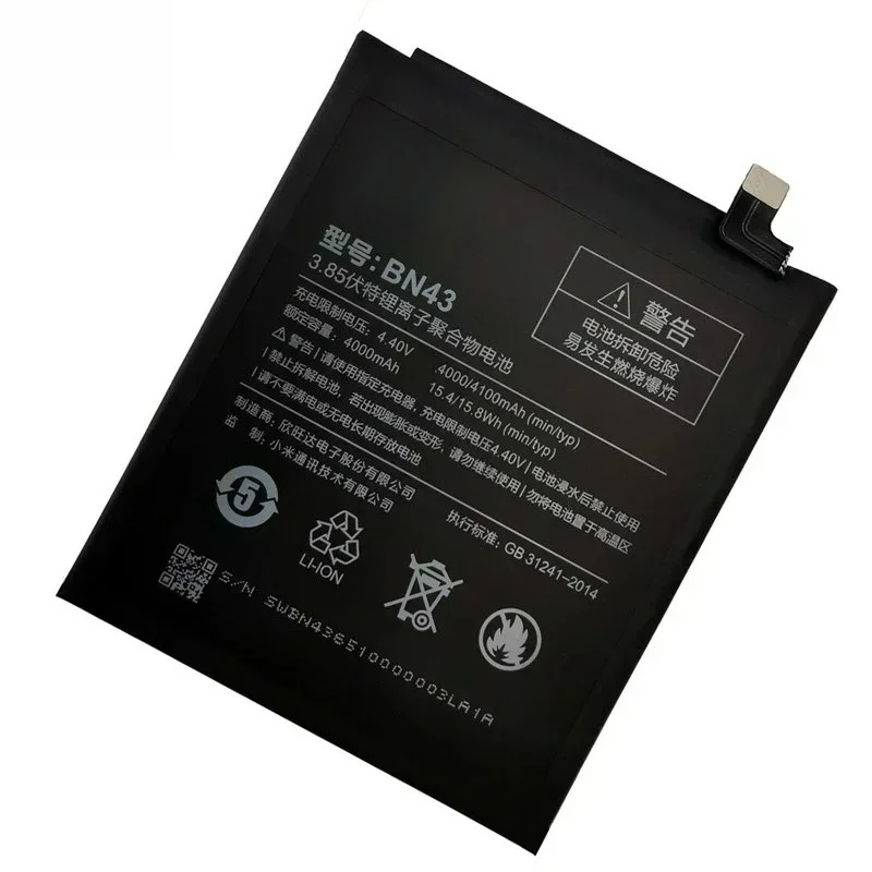 BN43 3.85V 4100mAh Replacement Battery for Xiaomi Redmi Note 4X Note 4 Global Snapdragon 625