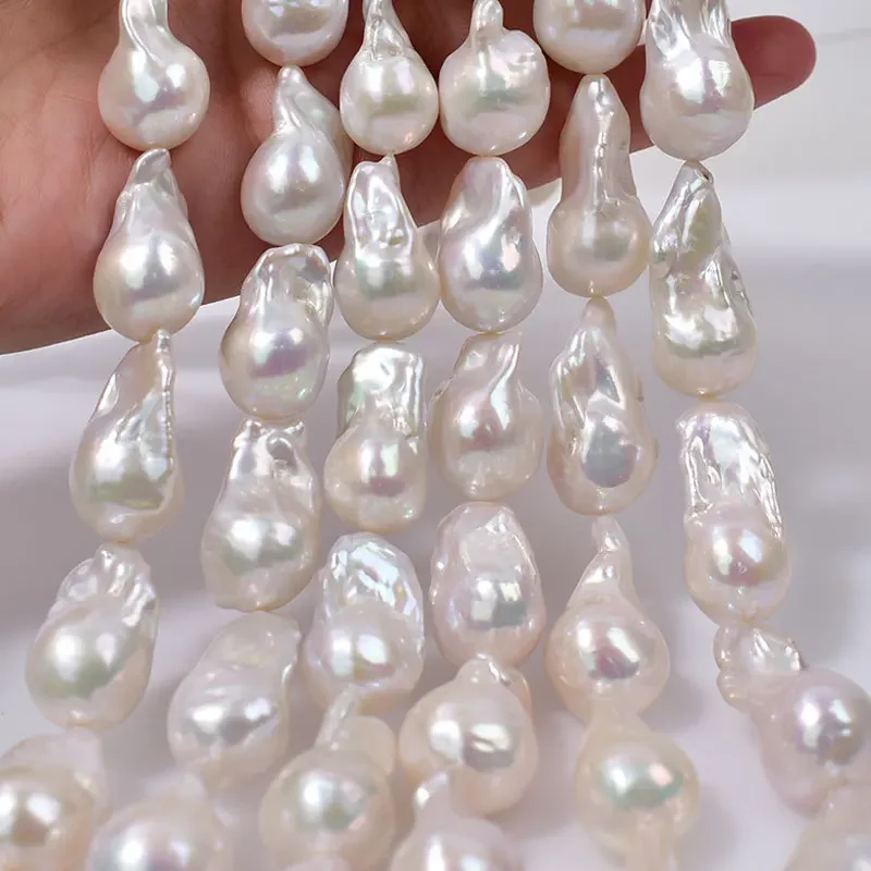 

Natural Freshwater Pearl Irregular Baroque Pearl 15x20mm For Jewelry Making DIY Necklace Bracelet Earrings Accessory