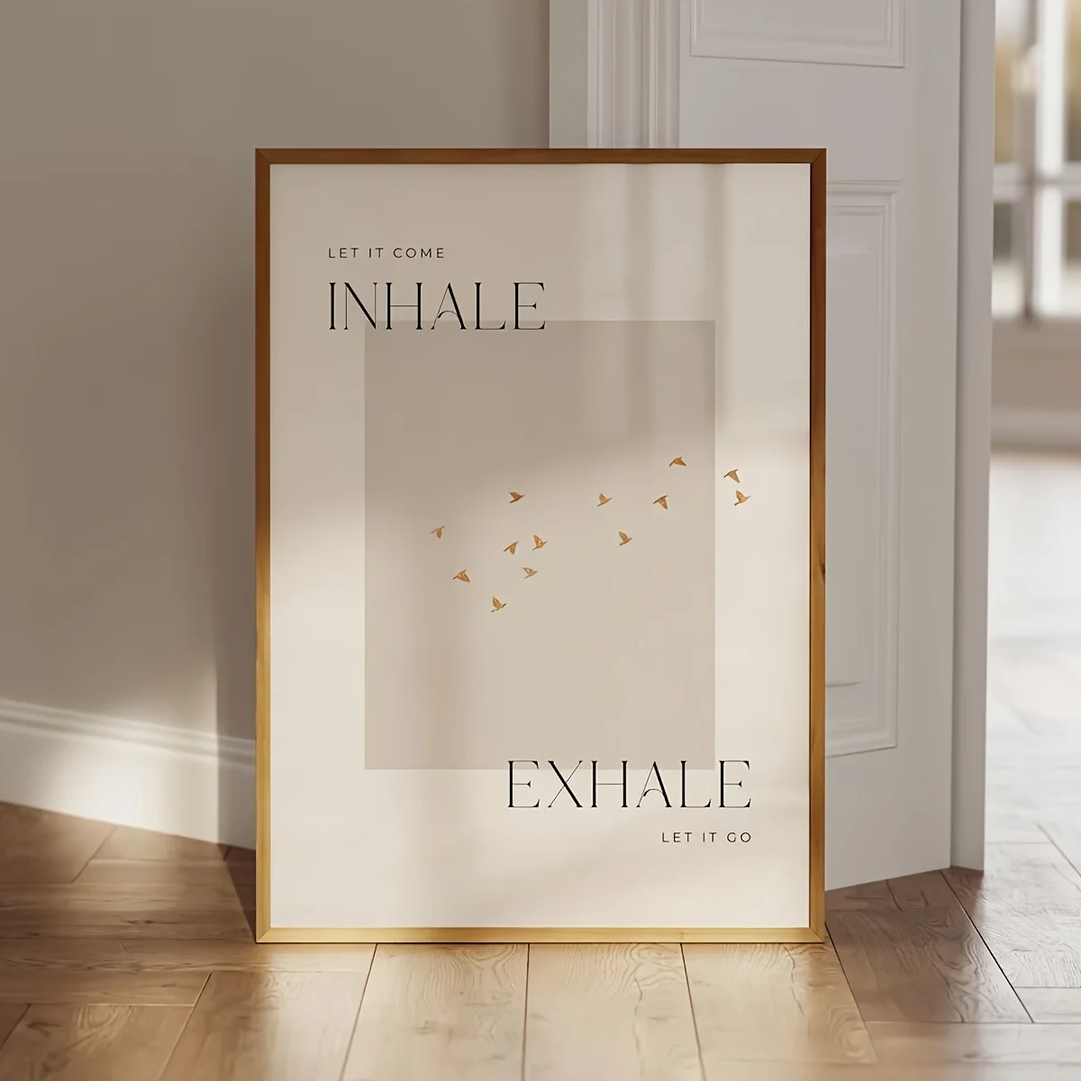 2D Flat, 2D Flat, 2D Flat Modern Minimalist Mindfulness Poster | 