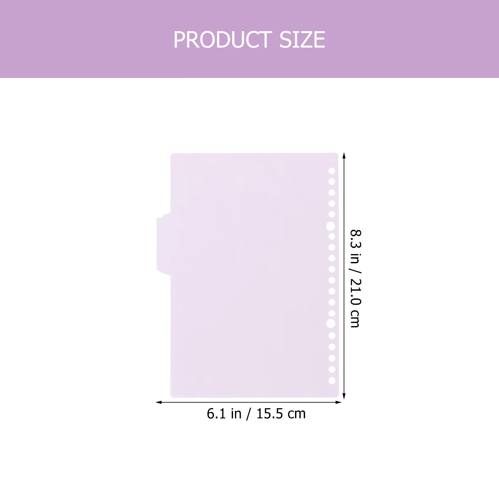8Pcs Colorful Binder Dividers Aesthetic File Organizers Index Tabs for Notebooks Files Books Planners A5 Binder