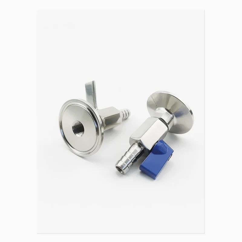 

Tri-clamp Wine Outlet Valve Adapter With 7---20mm Hose Barb,Homebrew Drainage Valve Flange OD25.4 Or 50.5mm Stainless Steel 304