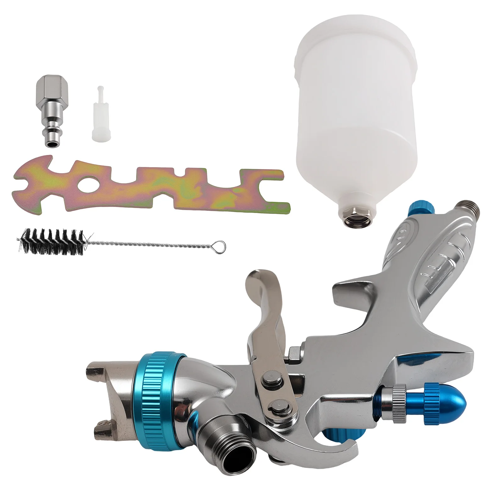 

HVLP Spray Gun Gravity Feed 1.3mm Nozzle for Paint Furniture Auto Projects 600ml