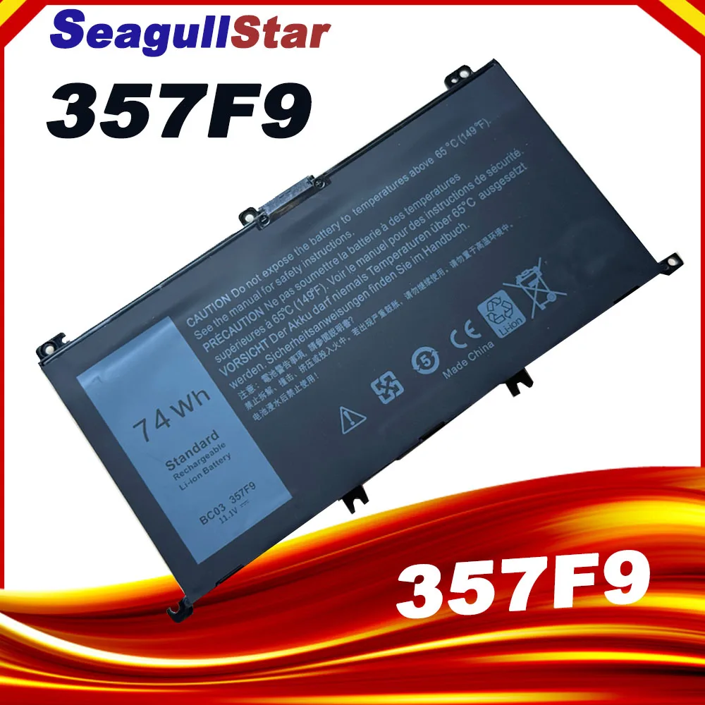357F9 Laptop Battery For DELL Inspiron 15 Gaming 5576 5577 7566 7567 7000 7557 7559 P65F P57F P65F001 P57F001