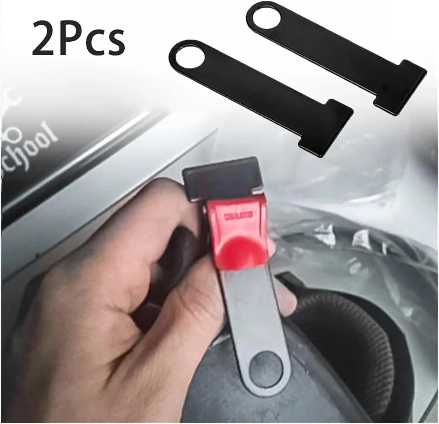 2pcs Helmets Strap Steel Ring Locks Motorcycle Bicycle Extensions Buckle Padlock Connector Anti-theft Helmets Lock