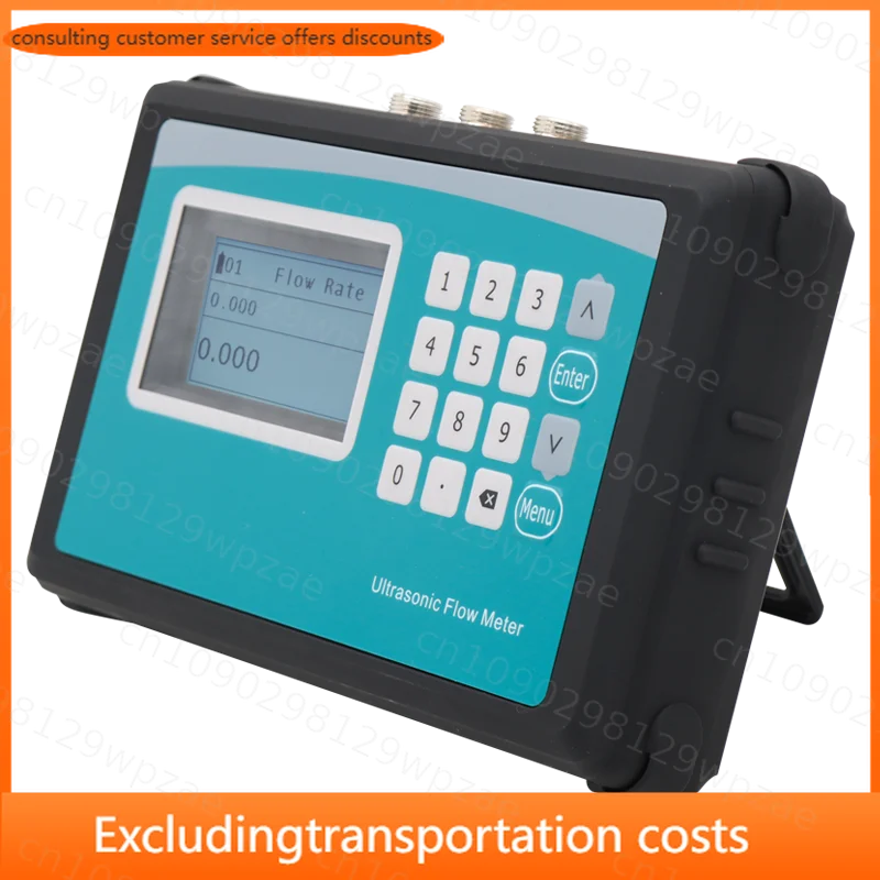 CE Certificated Top Quality Portable Flow Meter 9V Battery Powered Easy Installation Bracket Sensor Ultrasonic Flow Meter