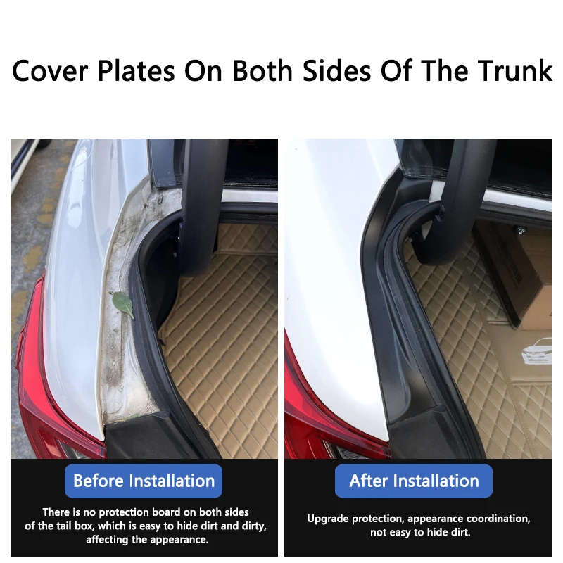 QHCP Car Trunk Door Trim Tailgate Cabin Cover Tailgate Side Cover Both Sides Strips Fit For Toyota Camry 2024 Interior Accessory