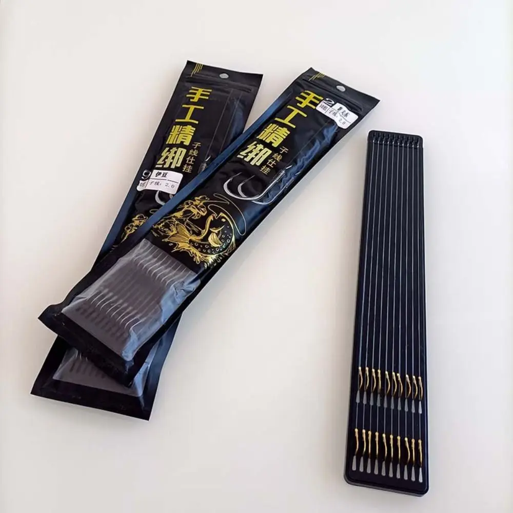 Description Picture 3 of item20pcs 45cm Barbed Fishing Hooks with Barb with Sub-line Carbon Steel Barbed Hooks High Carbon Steel for Carp Grass Carp Crucian