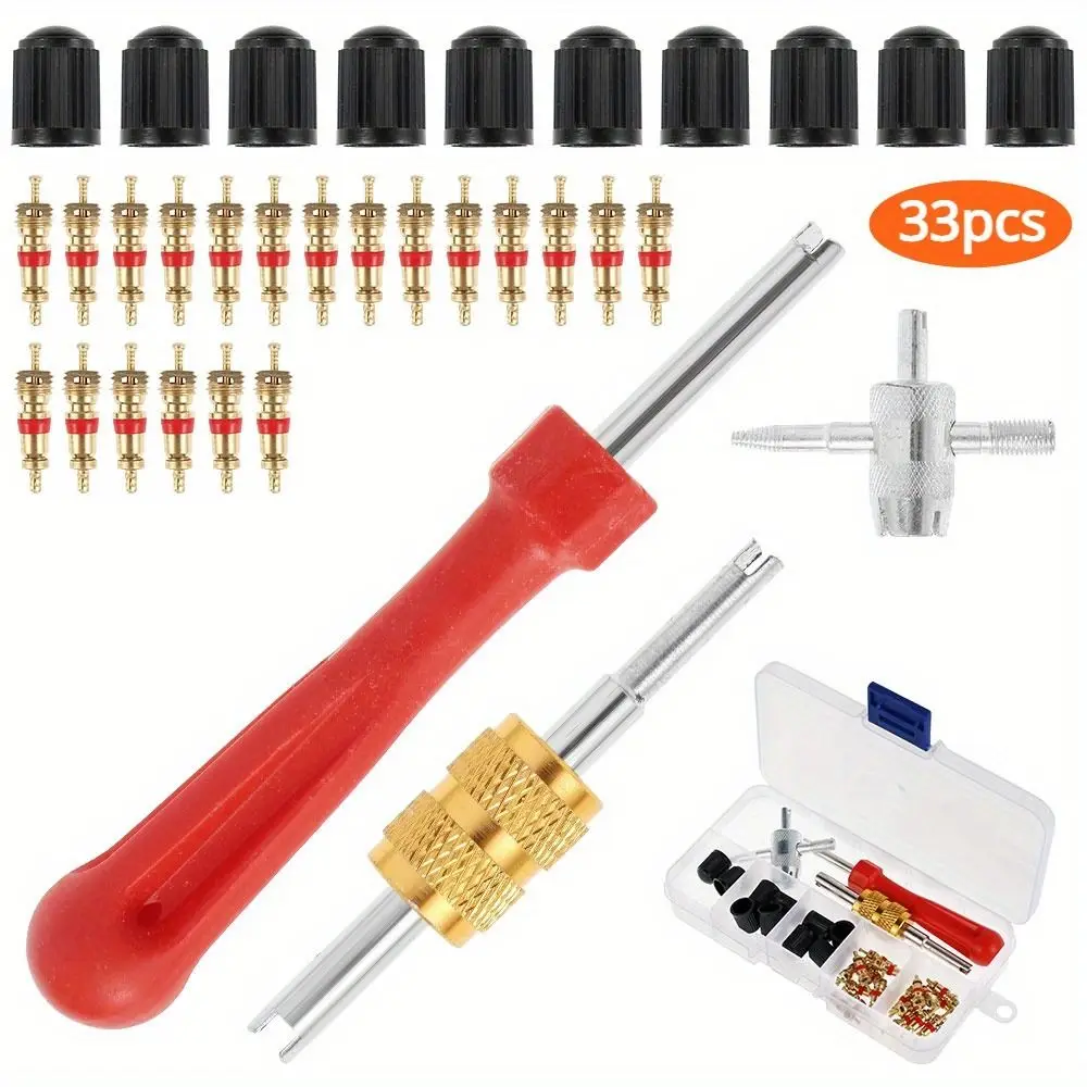 

Slotted Handle Tire Valve Stem Core Remover Screwdriver Removal Tool Car Bike Bicycle Motorcycle Tire Repair Tool Car Accessory