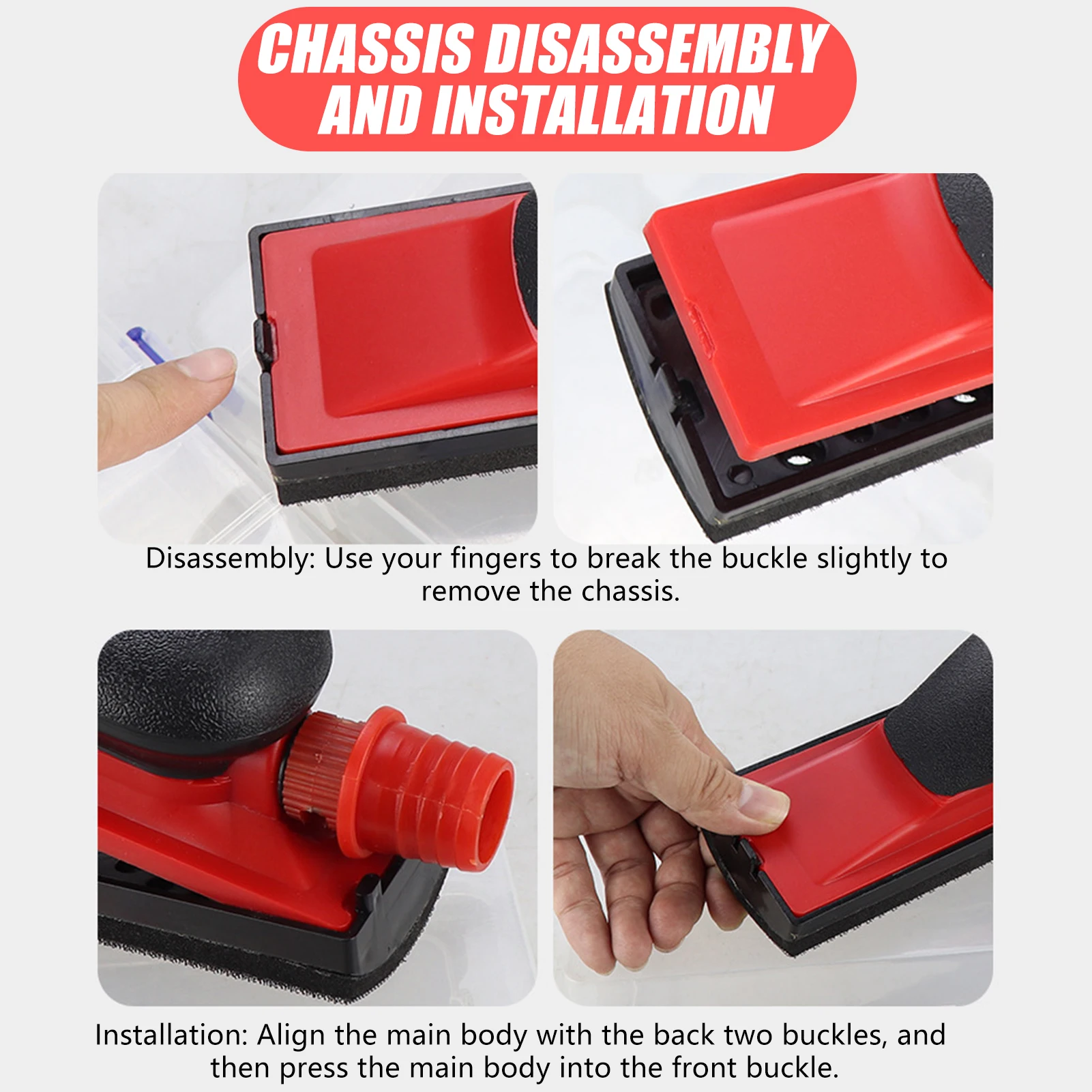 1Set Grinding Tool Car Polishing Hand Pads Ergonomic Hand Blocks Handle For Auto Detailing Paint Prep Polishing Cleaning Tool