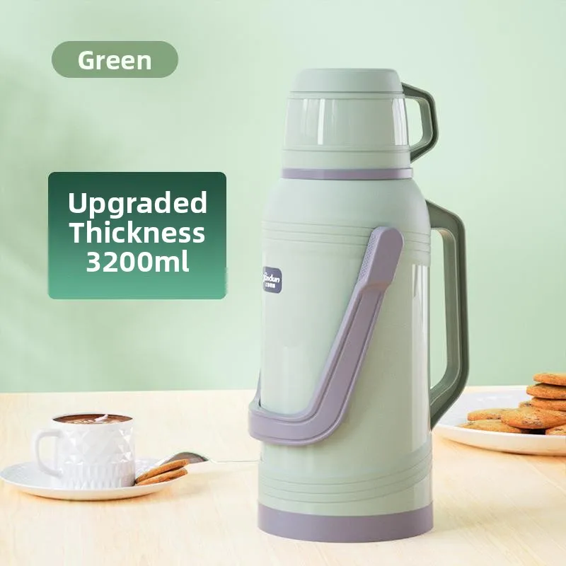 

Стеклянный внутренний резервуар большой емкости, пластиковая старая пляшка с горячей водой, изолированная студенческая дороми, 8 камеров, 32 литра, кипящая...