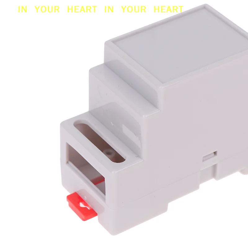 【X】88x37x59mm 35-Rail Mounting Instrument Housing 1PC DIN Rail PLC Junction Box Plastic Electronics Box Project Case 4Colors