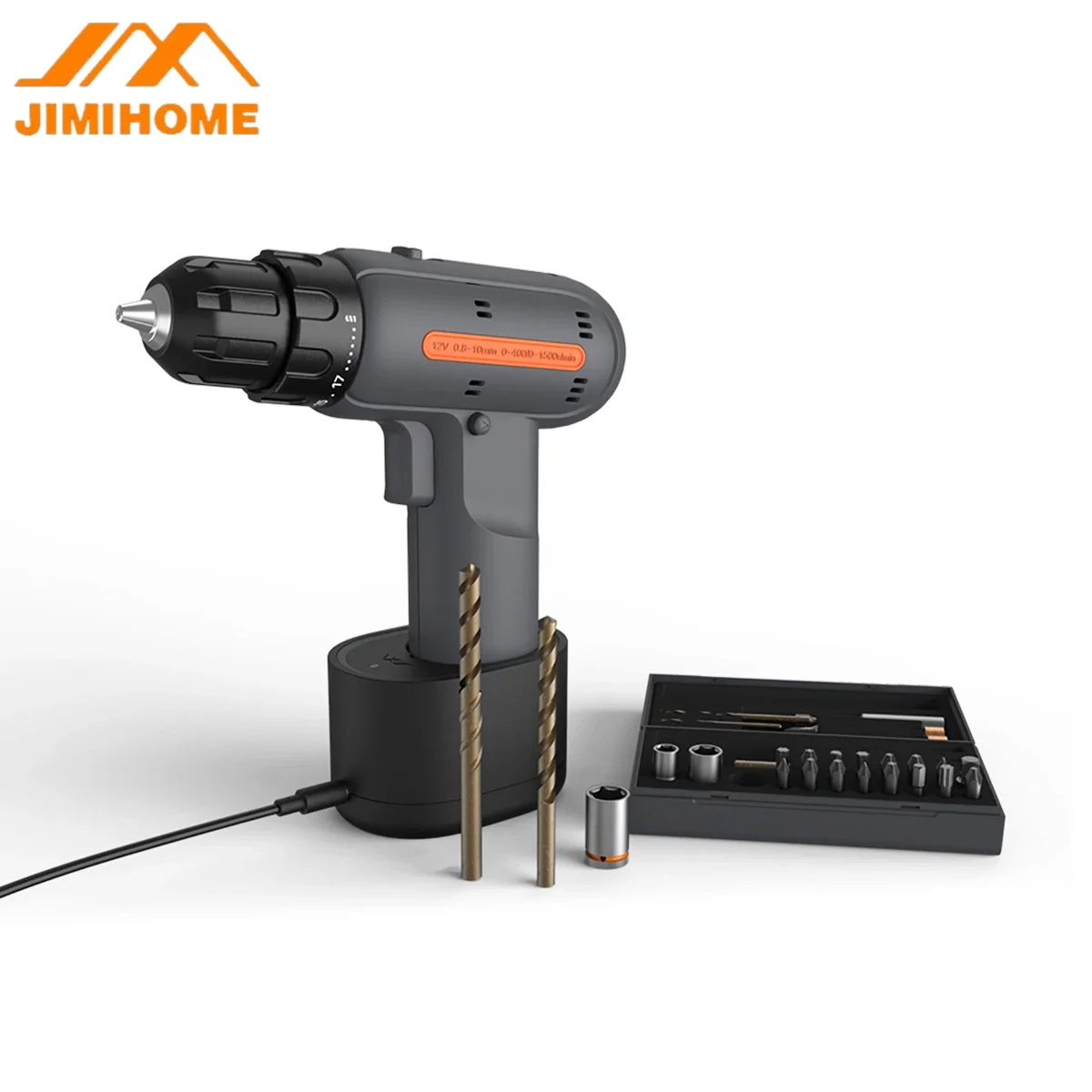 

JIMIHOME X1-C 12V Cordless Drill Rill Power Drills Tool Box Set Impact Electric Screwdriver Multi-function Power Tool