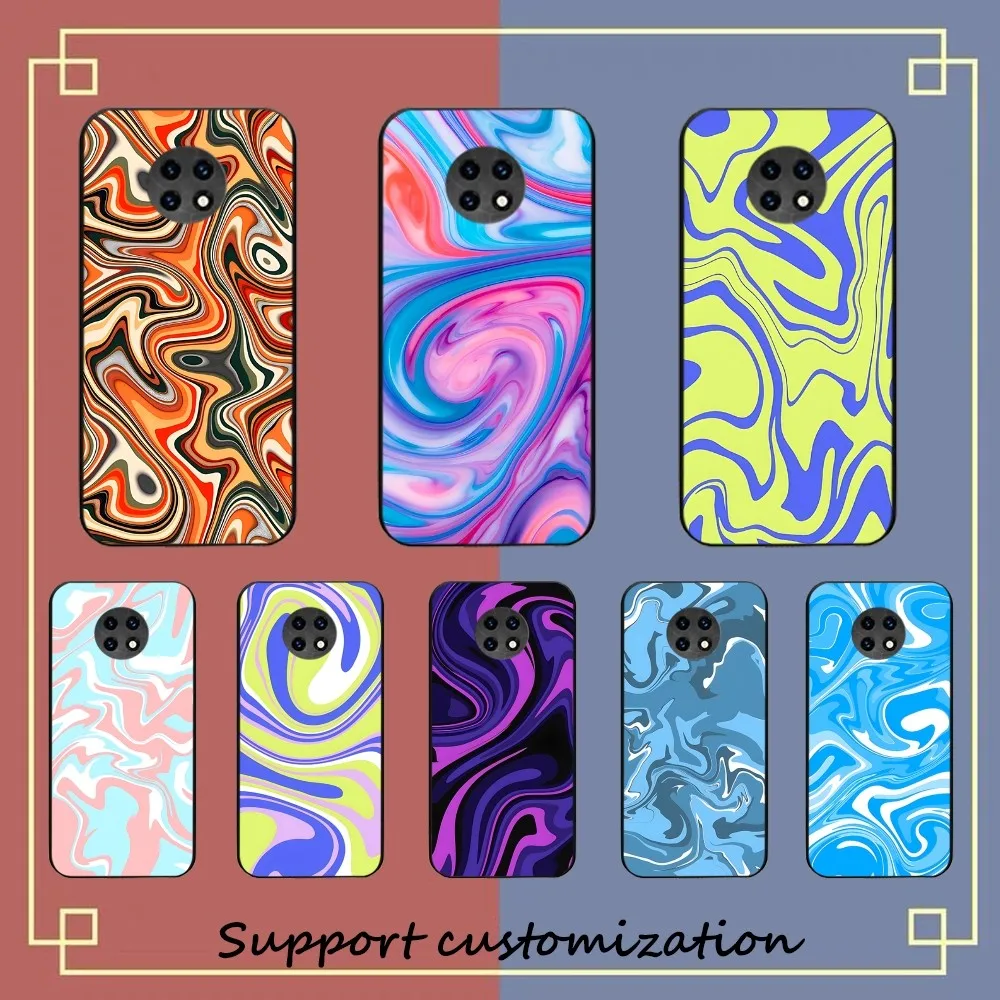 Abstract Swirl Pattern iphone case For Redmi Note 4 X 5 A 6 7 8 Pro T 9 Pro 9S 10 Pro 11 Pro 11S 11Epro PocoM3pro