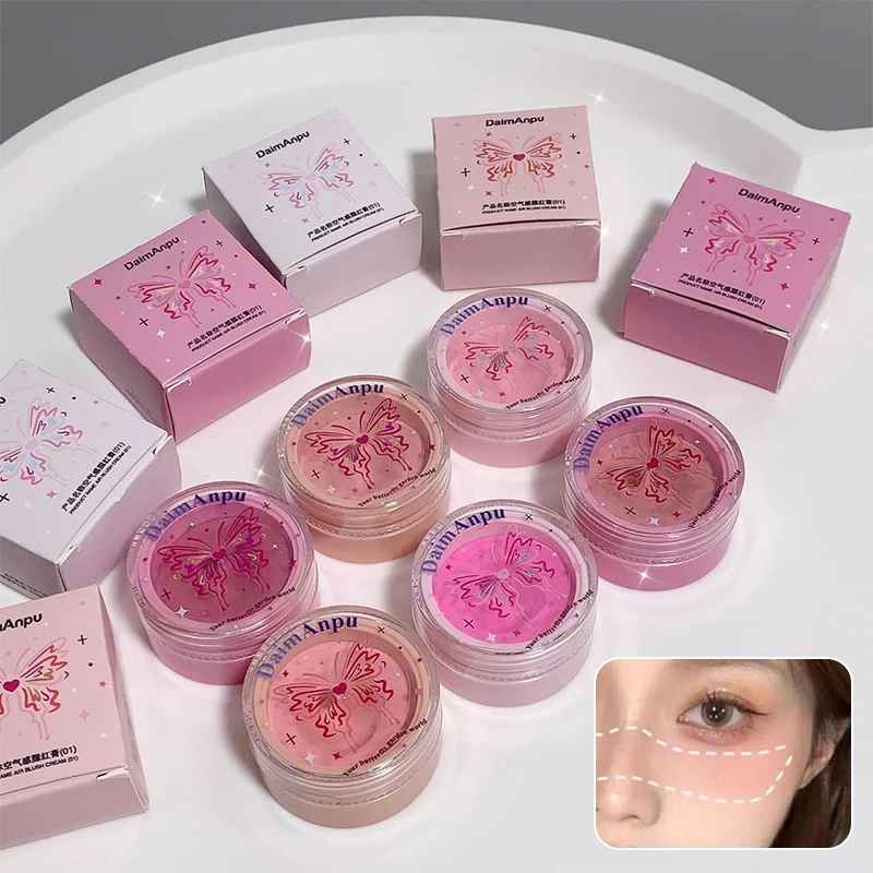 Luchtpoeder Blush Crème Zwelling Reparatie Verheldering Accentueren Dunne Glinsterende Puur Verlangen Natuurlijke Nude Make-Up