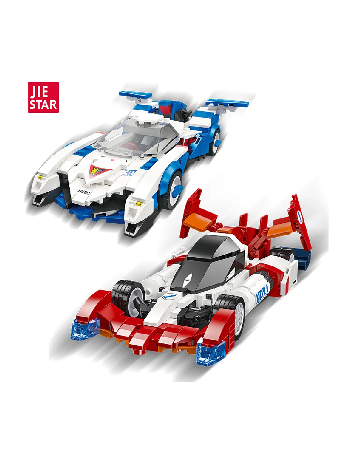 JIE-STAR JJ9177 Asurada GSX Youth Edition Building Blocks - DIY Model Car Kit, High-Quality Construction Toy for Kids