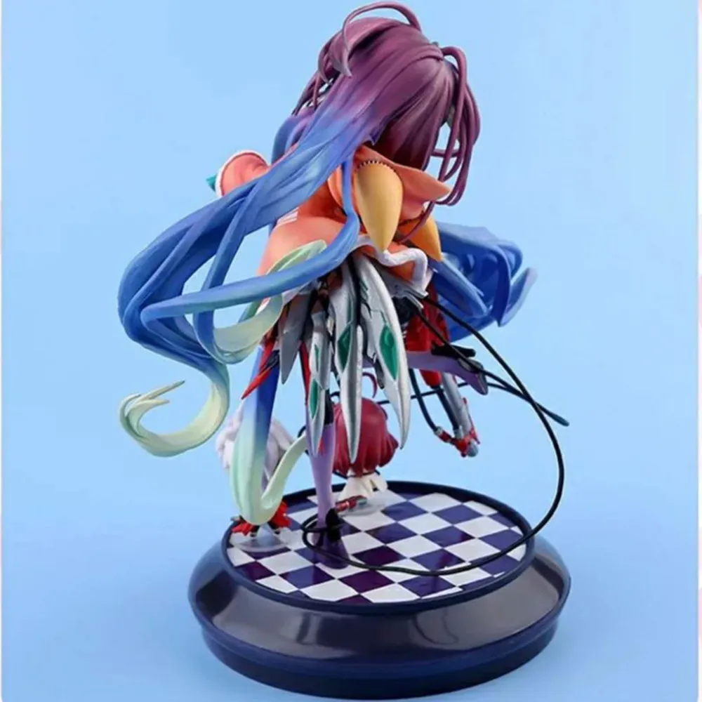 Фигурки из аниме «No Game No Life», Shiro & Amp Shuvi Dola Zero 1/7, ПВХ экшн-фигурки, модель игрушек, коллекционная кукла, подарок, 22 см