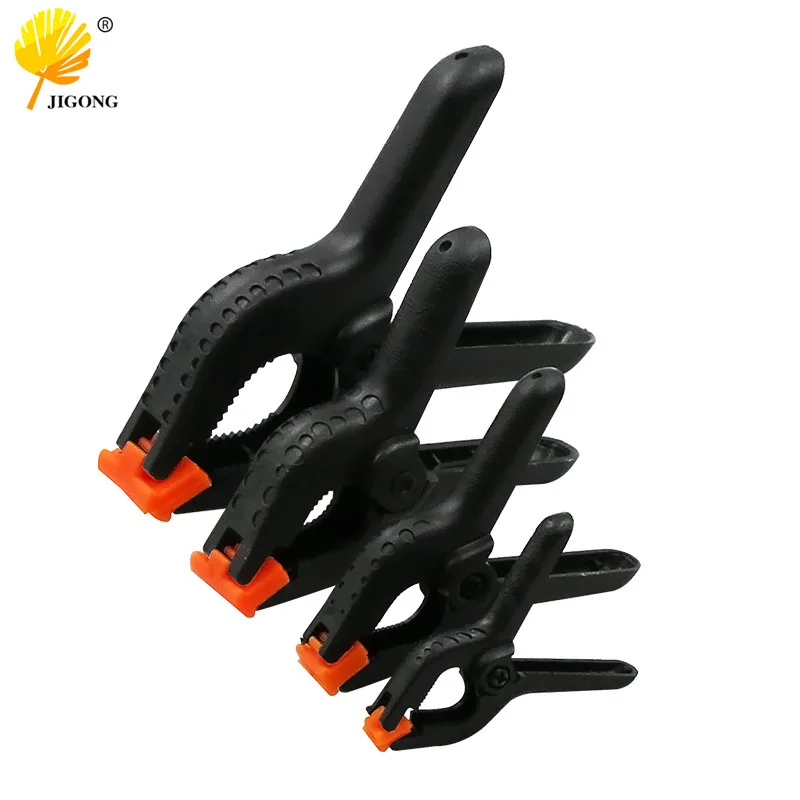 Nylon woodworking clip, fixed , plastic background , spring 2 inch 3.5 4 6 wholesale