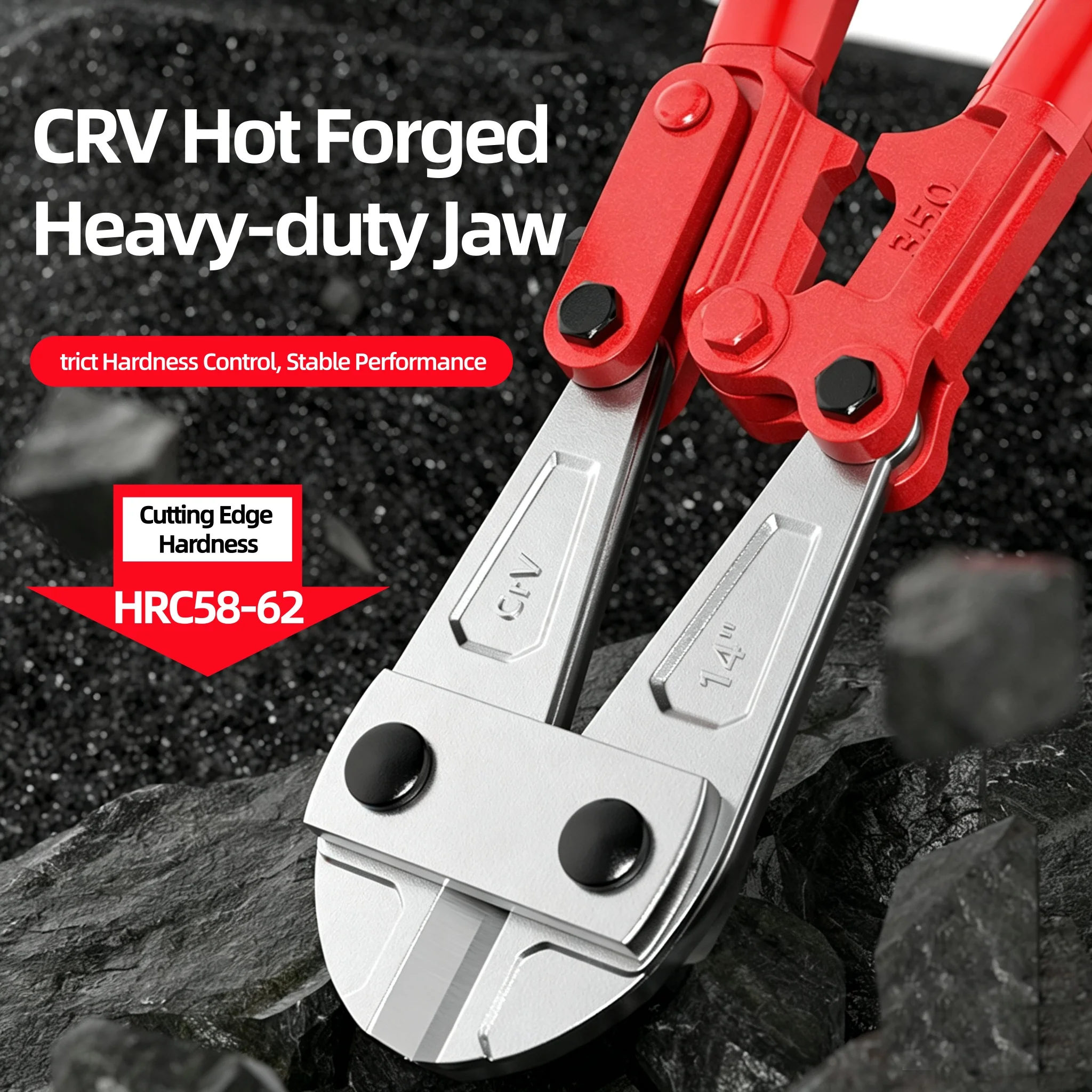 14/18 Inches Bolt Cutters Wire Cutting Pliers Multifunction Flat Nose Cut Steel Cables Clippers Heavy Duty Hand Tool
