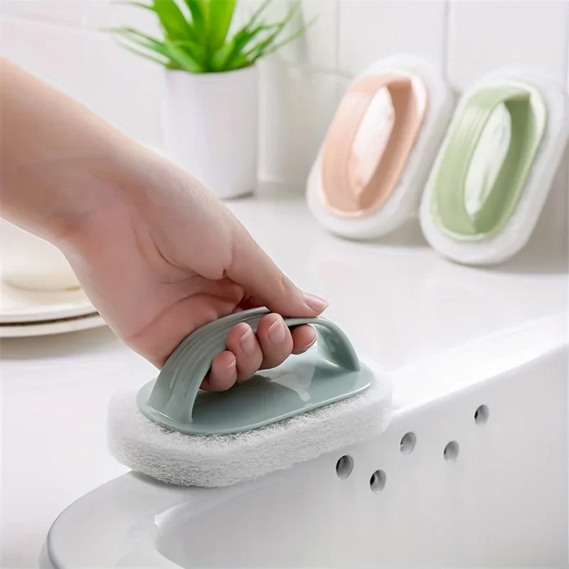 Multi-purpose Bathroom Bathtub Washbasin Cleaning Brush Toilet Kitchen Glass Wall Cleaner Sponges Brushes Cleaning Tool