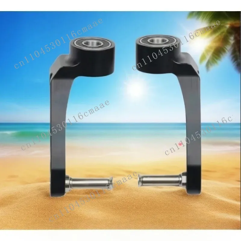 4 Inch 5 Inch Wheel Use Aluminum Wheelchair Front Fork with Titanium Alloy Axle 1 Pair