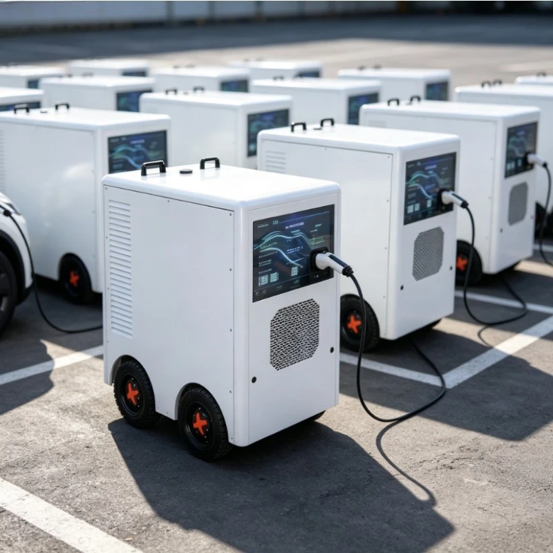 Customized 150kWh Mobile EV Charging Pile Portable Energy Storage Charger Power Bank GBT CCS1 CCS2 for Electric Vehicle