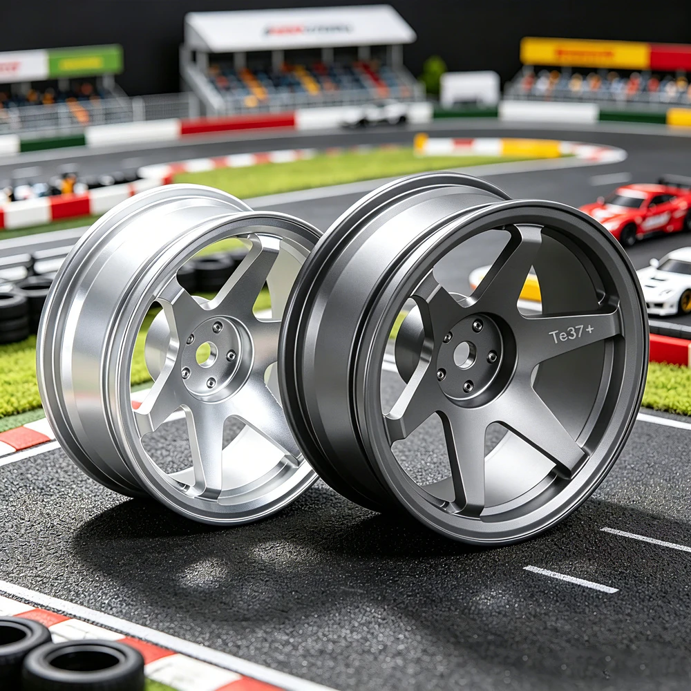 Rines Metálicos de 52 mm para Autos RC 1/10 HSP 94123 HPI Sakura XIS CS D4 TT02 Traxxas Axial Tamiya Yokomo Flat Running Drift