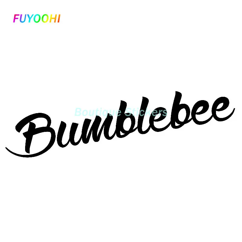 

FUYOOHI Play Stickers for Bumblebee word Jdm Vinyl Sticker Personality Funny Car Styling Car Stickers KK Car Accessories
