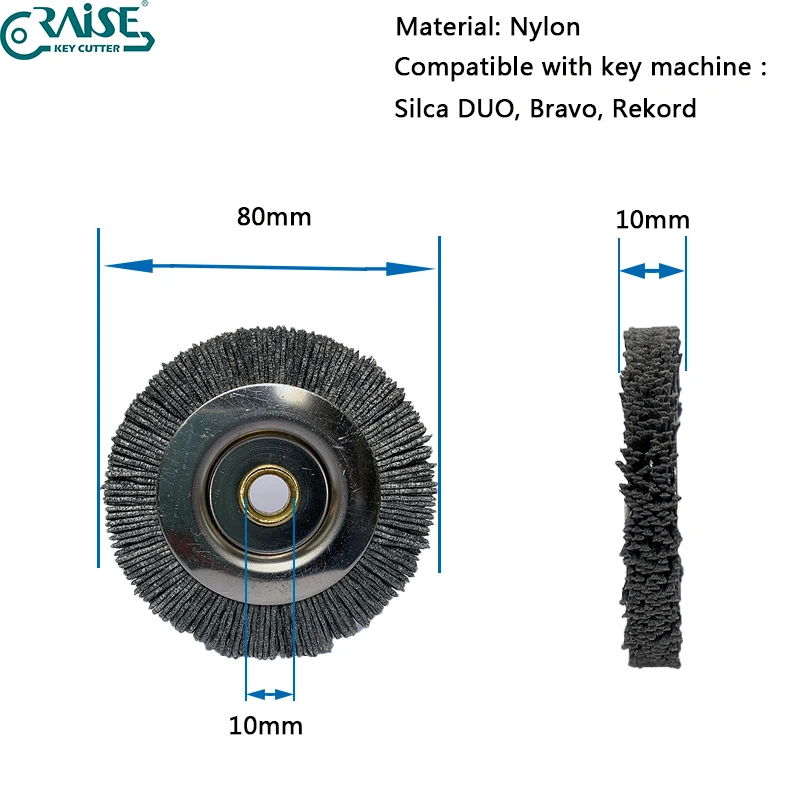 

Deburring Brush Compatible with SILCA DUO / SILCA BRAVO / SILCA REKORD Key Machine