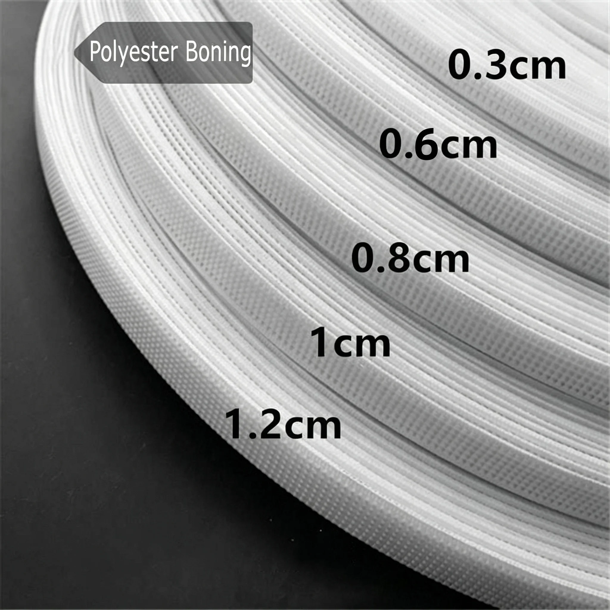 3/6/8/10/12/15mm 5 Meters Plastic Corset Boning Wedding Dress Support Ribbon Bras Toys Making Supports Tape Bone DIY Sewing Acce