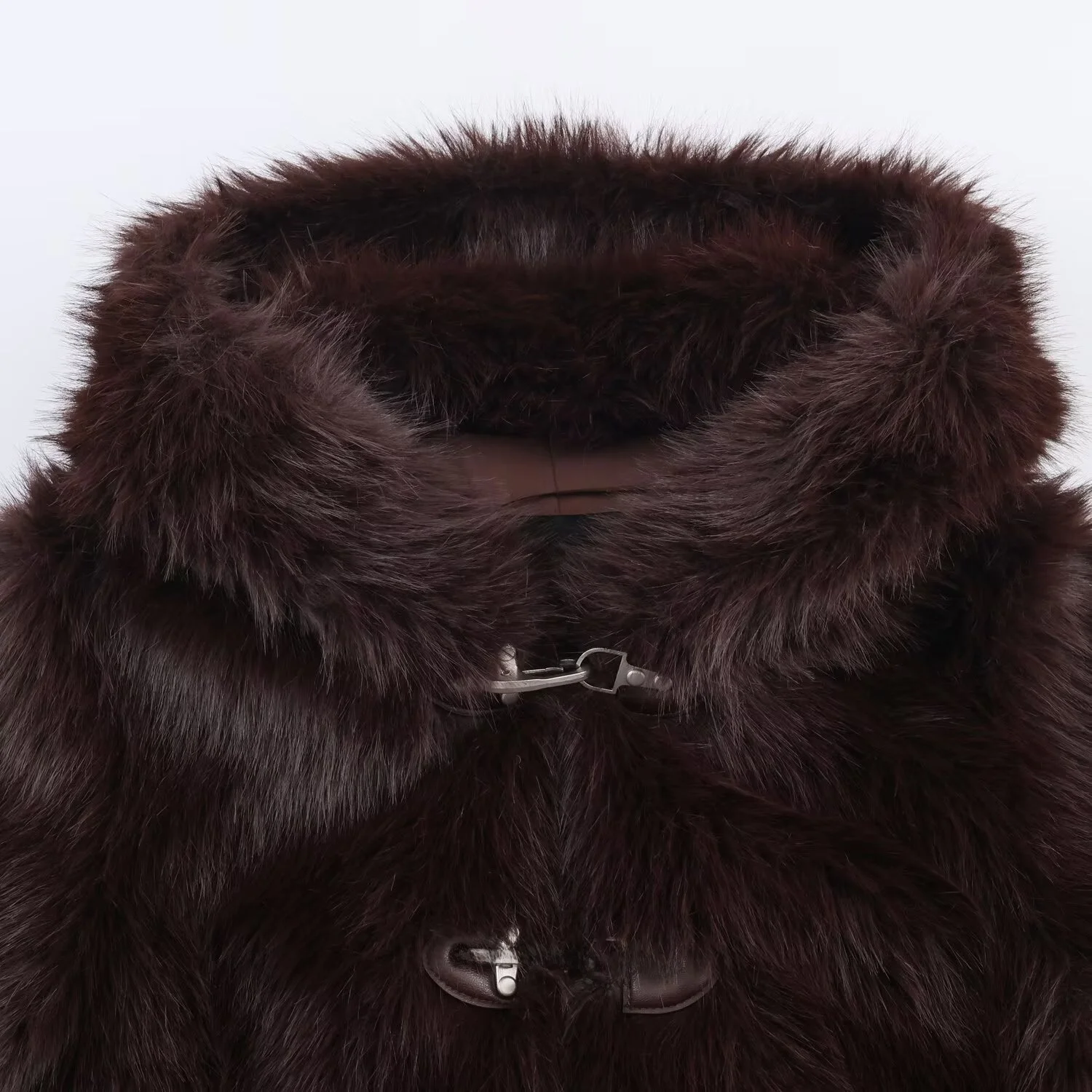 معطف قصير أنيق بتأثير الفرو الصناعي من JNLEAOG، معطف نسائي جديد للخريف بتصميم فضفاض وأكمام طويلة وأزرار، مصنوع من ألياف البول...