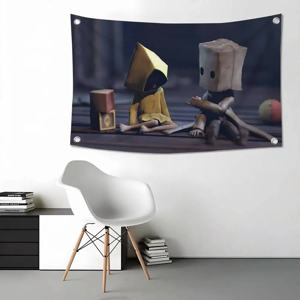 Little Nightmare Game Flag Suitable For Party Club Outdoor Interior Wall Decoration Banner Fans Gift