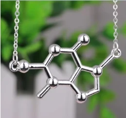 N301 fashion necklaces for women and men,Dopamine molecule chemical pendant necklace,personalized Science students necklace