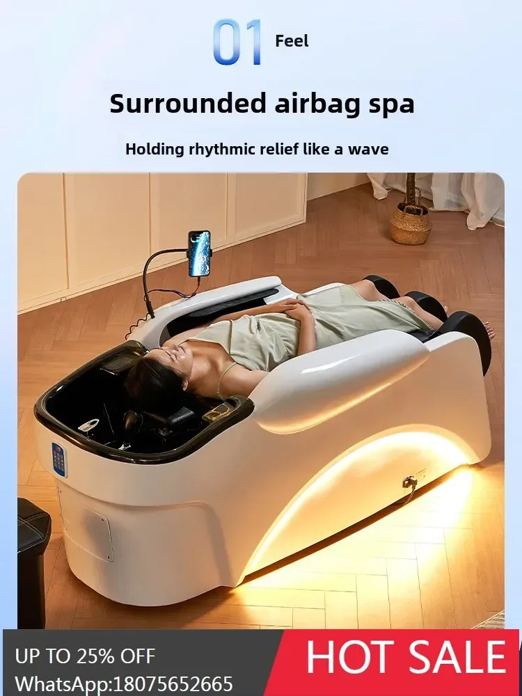 LYN massage shampoo bed barber shop full lie head treatment water circulation flush bed hair salon special