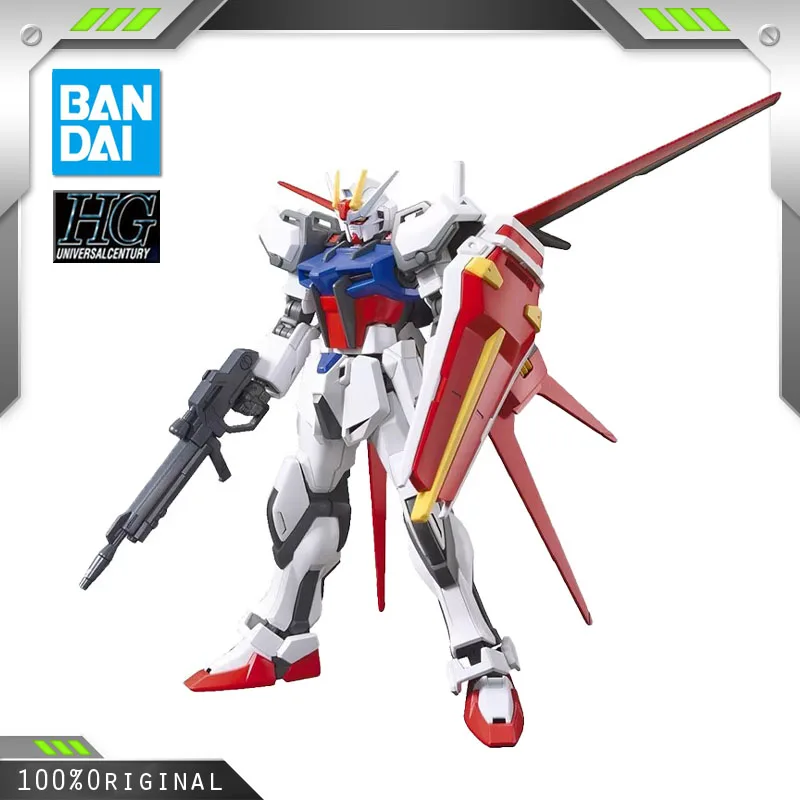 

BANDAI HG 1/144 GAT-X105+AQM/E-X01 AILE STRIKE GUNDAM Assembly Plastic Model Kit Action Toys Figures Gift