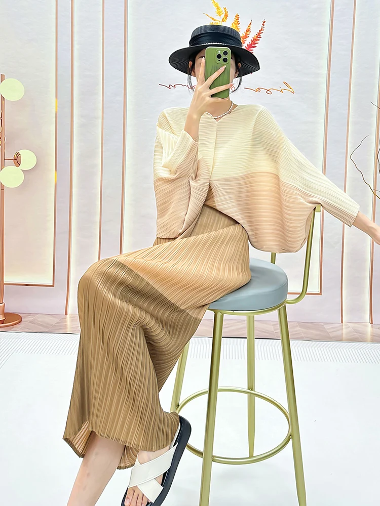 Slim Fit Gradient Color Thin Women's Dress Long Lasting Style Age Reducing High End Fashionable Sun Protection Suit for Commu...