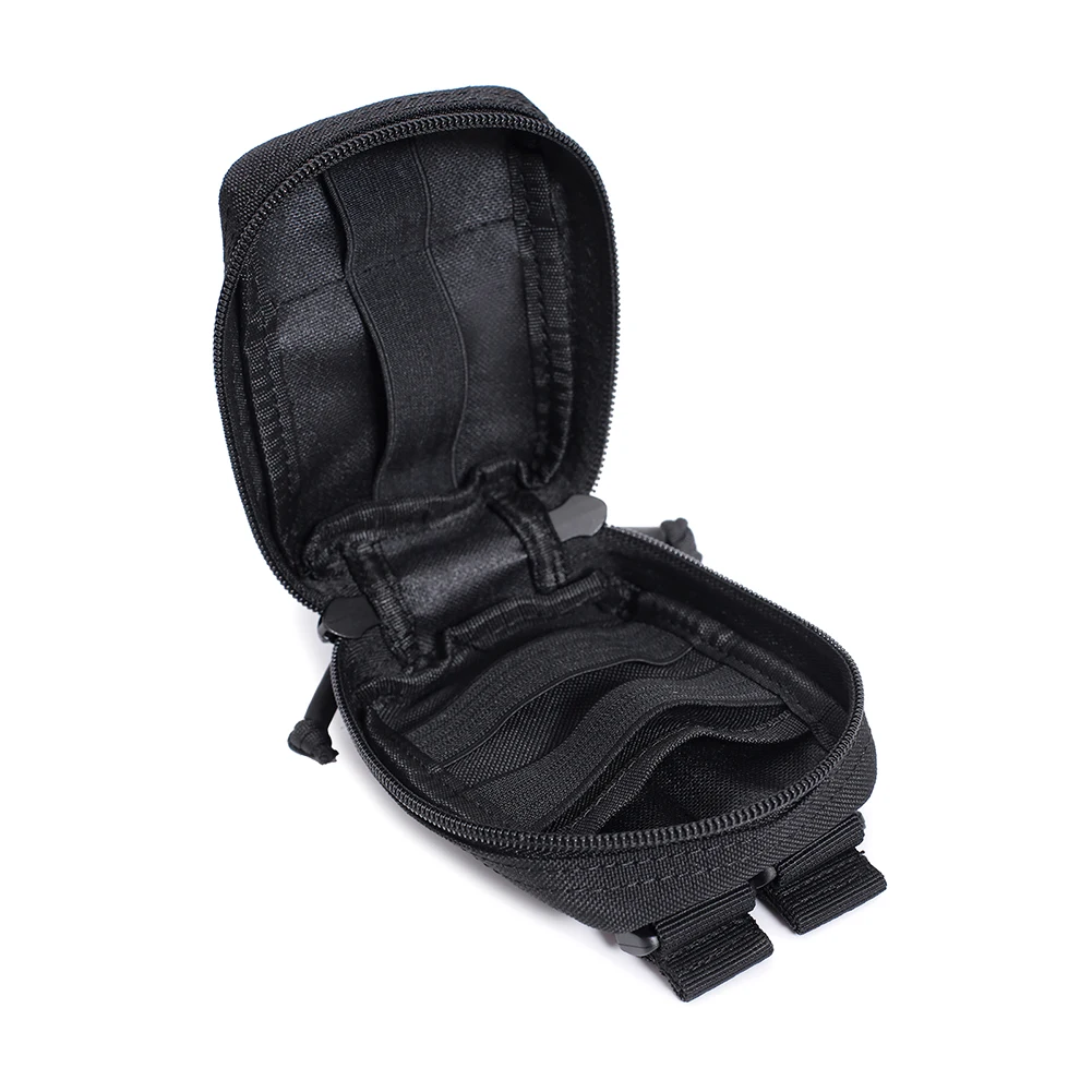 Outdoor Molle Pouch Utility EDC Pouch Multi-Purpose Belt Pouch with Hook and Loop Fastener Waist Phone Case for Camping Running