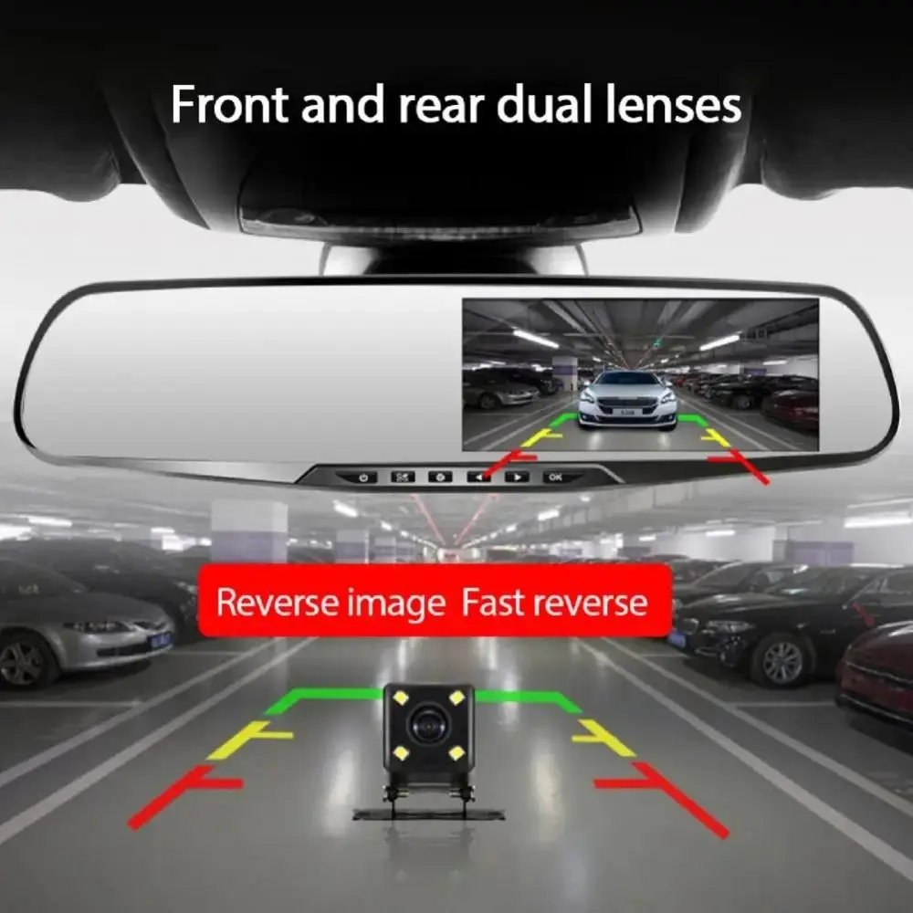 NEW Dual Lens Dash Camera 1080P Wide Angle Car DVR HD Recording Night Vision Vehicle Recorder Driving Recording