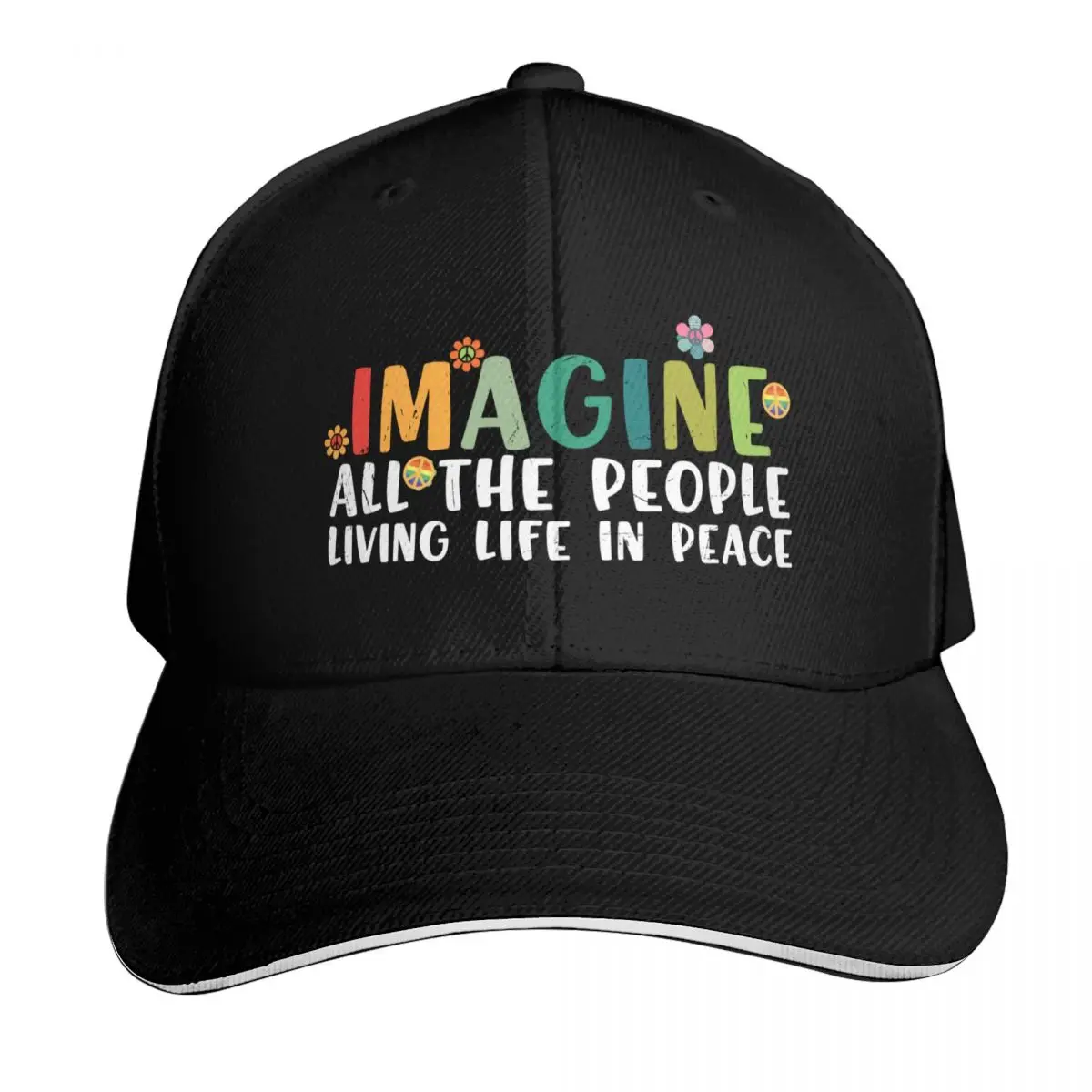 Imagine Baseball Cap Strapback Dad Hat Six Panel Structured Crown Sun Protection UPF 50+