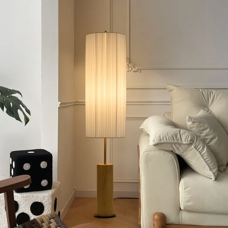 Advanced Sense Wabi Sabi Style Floor Lamps Living Room Bedroom Study Standing Lights Japanese Retro Indoor Lighting Fixtures