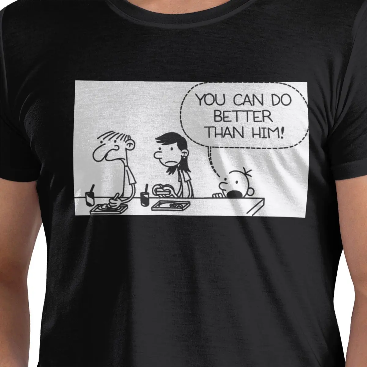 

Diary Of A Wimpy Kid You Can Do Better Than Him Футболка из 100% хлопка Мужские футболки большого размера Мужские футболки с круглым вырезом и коротким рукавом S-6XL