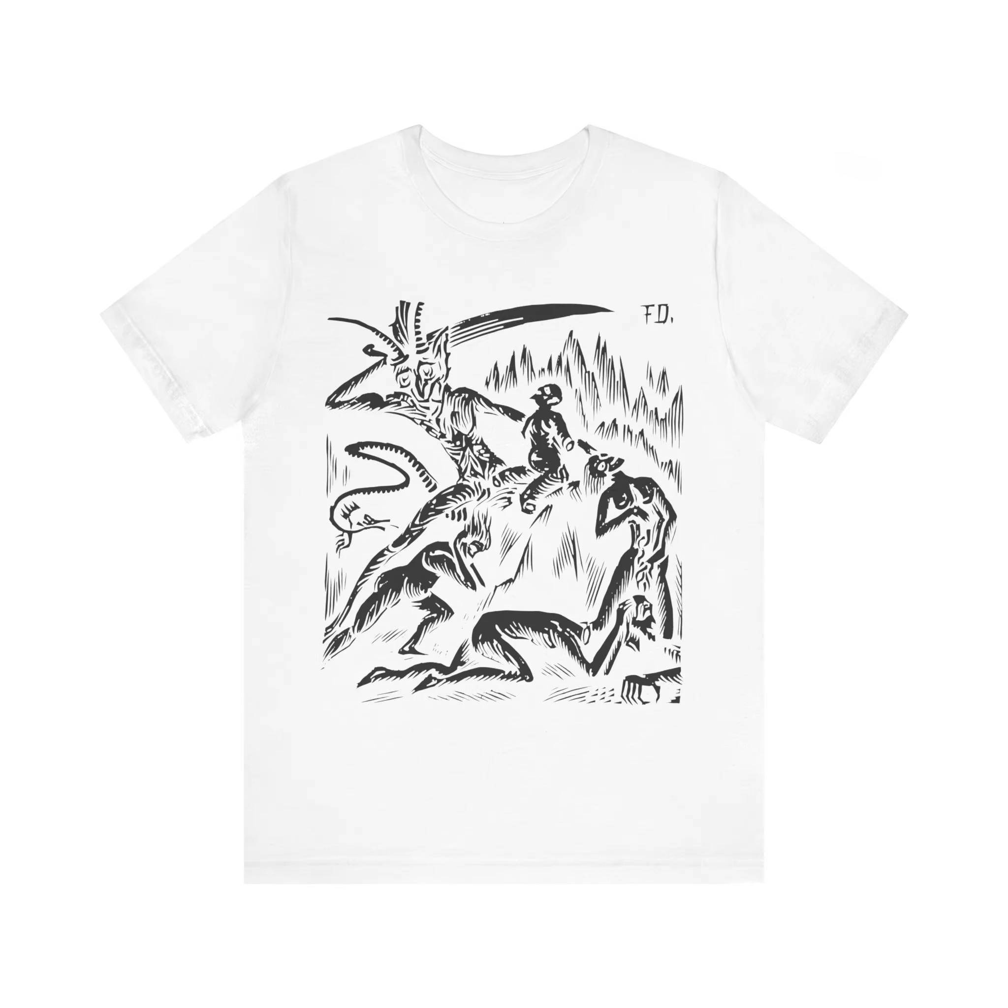 الجحيم XXVIII فرديس دوسا الفن خمر مخيف الرعب قميص الرعب تي شيرت دانتي الجحيم الكوميديا الإلهية قصيرة الأكمام تي شيرت