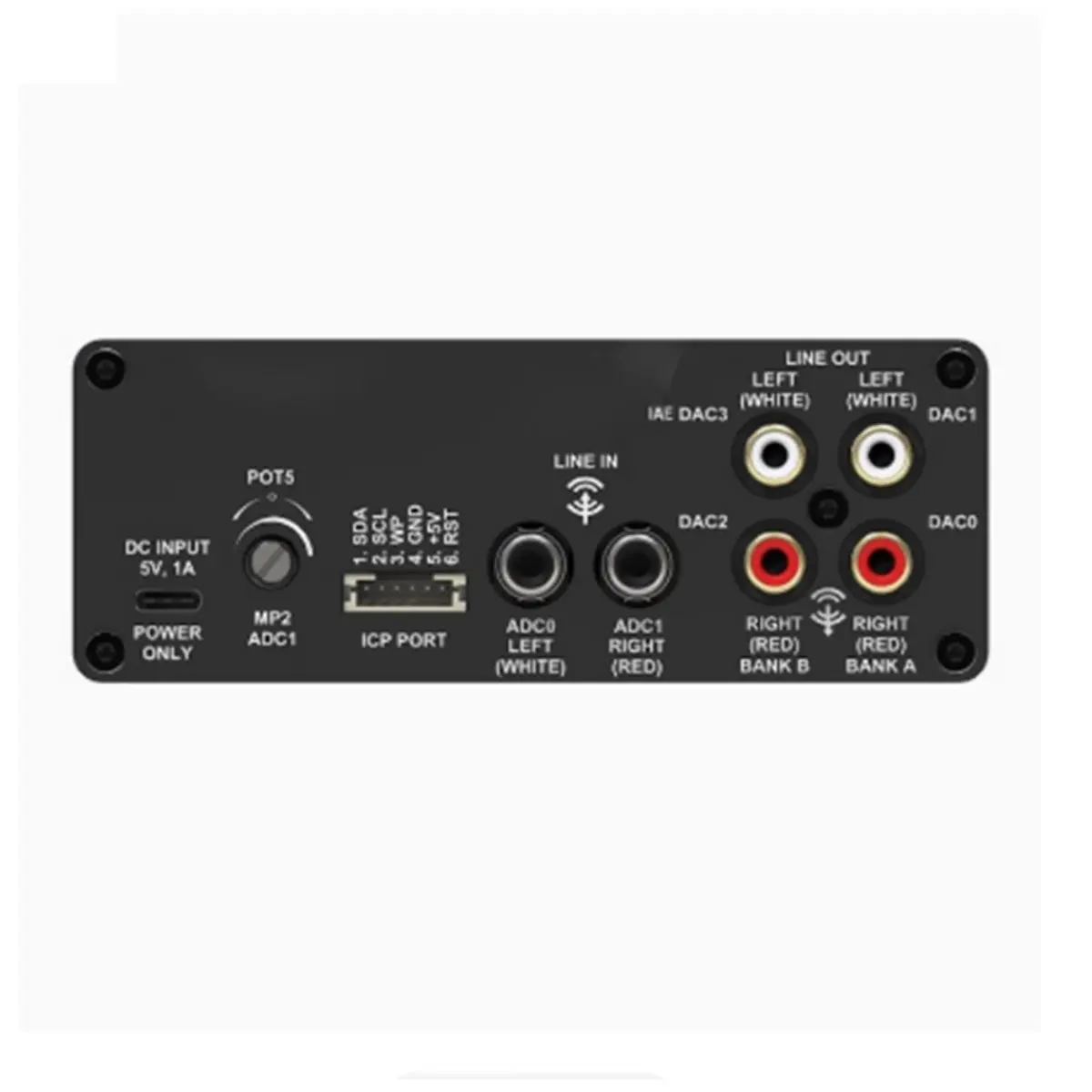 ADAU1701 2.1 4.0 for Digital Audio Processor Preamplifier Signal Board Two in Four Out Support for Sigmastudio