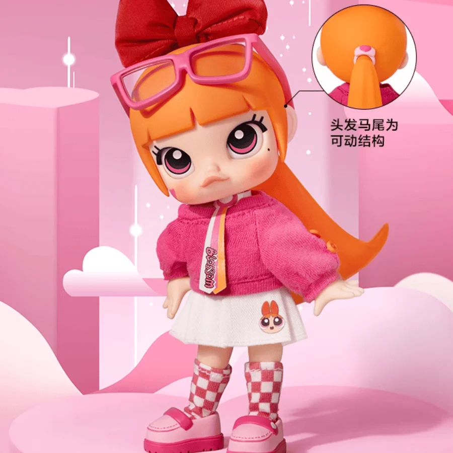 Genuine Kawaii Molly X Flying Little Cop Series Moving Doll Blind Box Girl Cartoon Collectible Model Toy Birthday Gifts