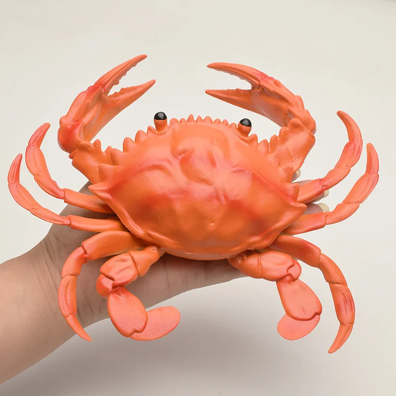 Simulation Lobster Crab Squeak Sound Realistic Animal Figures Educational Toys for Boys Girls Funny Prank Gifts Scene Props