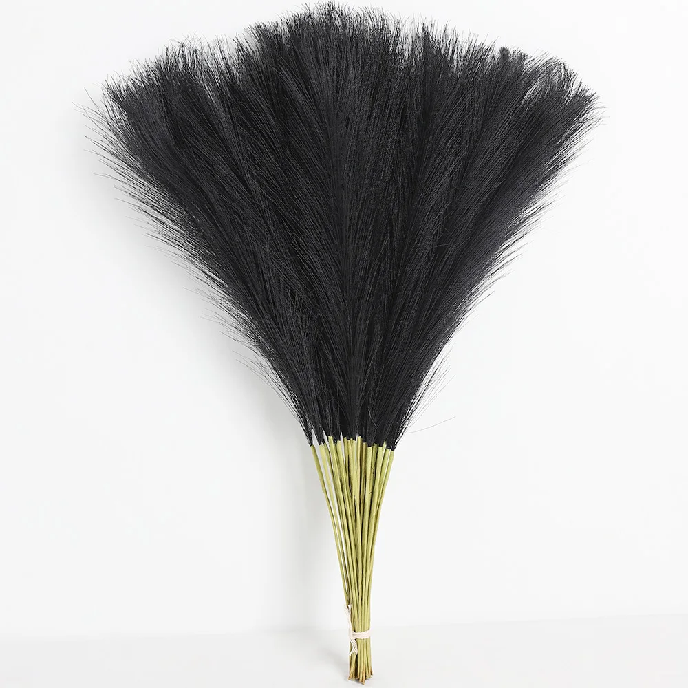 10 Stück Pampas-Kunstblumenstrauß, 55 cm, künstliche Pflanze für Zuhause, Raumdekoration, Garten, Hochzeitsdekoration, Mittelstück, Vasenornament – Detail 10