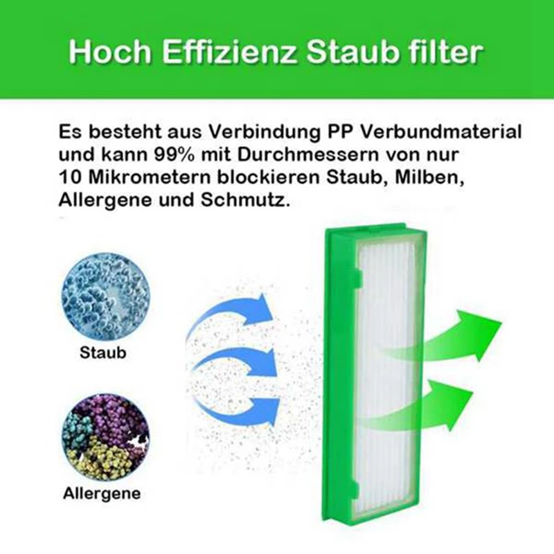 Kit de substituição do aspirador, peças sobressalentes, escova do rolo principal, escova de rotação, pacote de filtro Hepa, Vorwerk VR200 VR300