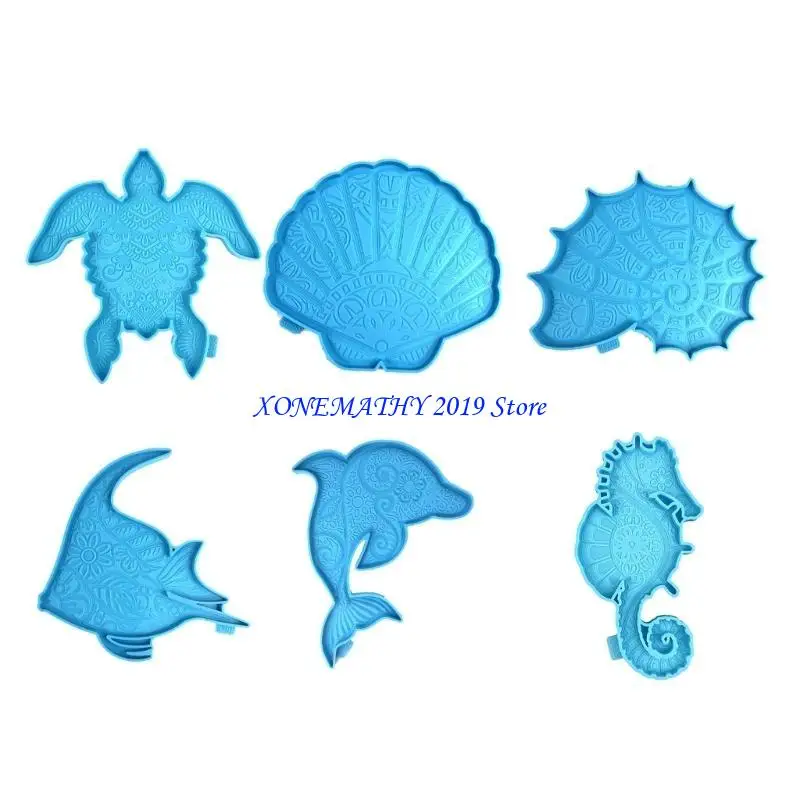 

F42F Seahorse Decor Mold DIY Desktop Ornaments Pendant Jewelry Epoxy Resin Mold