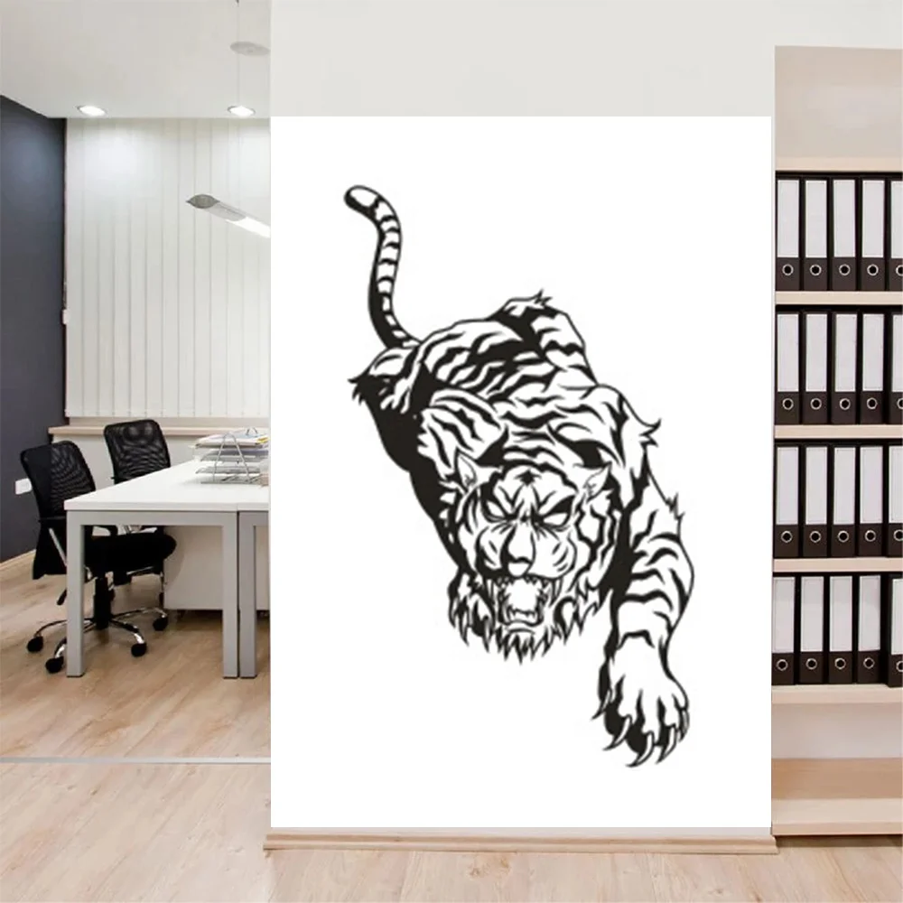 

Wall Stickers Home Decor Size:510mm*1180mm PVC Vinyl Paster Removable Art Mural Tiger